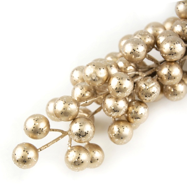 Ветка с ягодами 57 см Азалия шампань