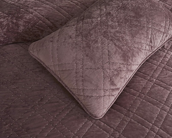 Комплект покрывало и наволочка 160 х 220 см Sofi de Marko Селена пепельная роза