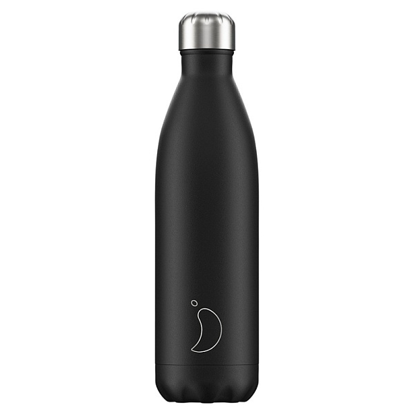 Термос 750 мл Chilly's Bottles Monochrome black