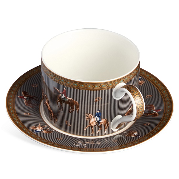 Пара чайная 300 мл Lefard Horse Club серая