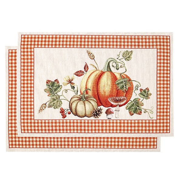 Салфетка 35 х 45 см Le Gobelin Тыковки клетка