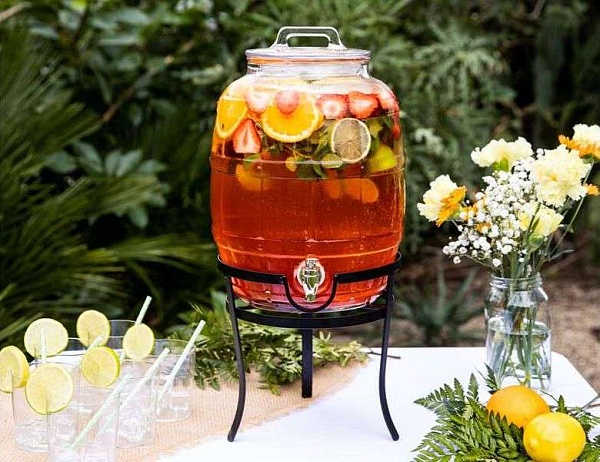 Диспенсер для напитков стеклянный 10 л на подставке Maxwell & Williams