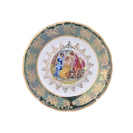 Набор тарелок 19 см Carlsbad Фредерика Мадонна зелёная 6 шт