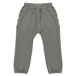 Штаны из хлопкового муслина 18-24 M Tkano Essential серый