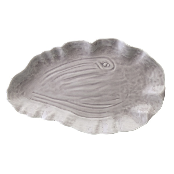 Блюдо сервировочное Tkano Sea treasures Clams серый
