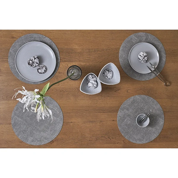 Набор салфеток сервировочных  4 шт.  Leanera, Ø35 см, серые