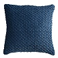 Подушка декоративная стёганая 45 х 45 см Tkano Essential синий