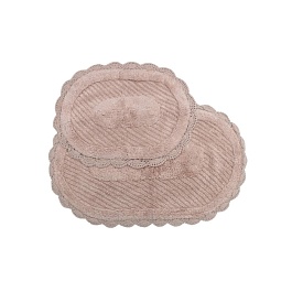 Набор ковриков для ванной Sofi de Marko Laura 2 шт пудровый