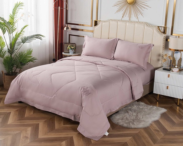 Комплект постельного белья евро Sofi de Marko Нельсон №6 розовый