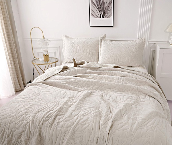 Комплект покрывало и наволочки 240 х 260 см Sofi de Marko Глория молочный