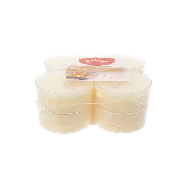 Набор свечей чайных аромат. Bolsius (8 шт) Ваниль