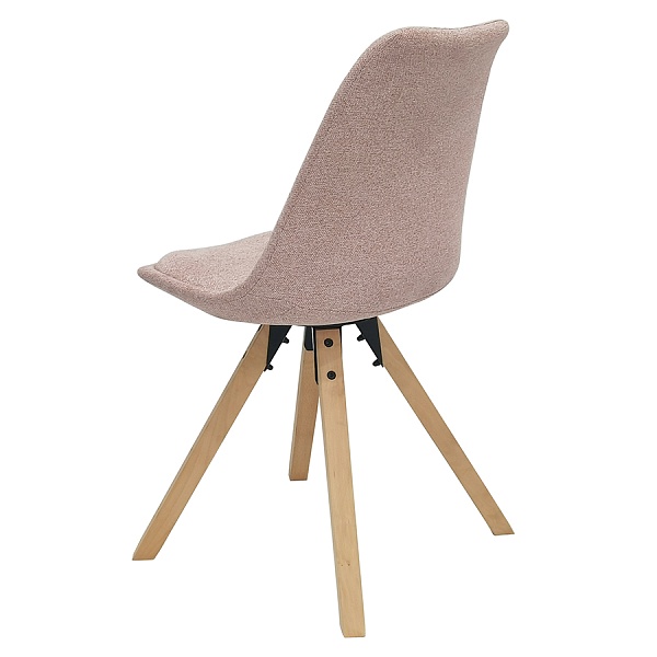 Набор из 4 стульев harvy, шенилл, пыльная роза