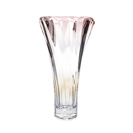 Ваза 35 см Bohemia Gold Picadelli розовый