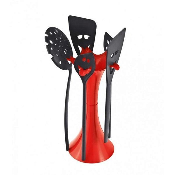Набор кухонных аксессуаров MEETING POINT Koziol красный