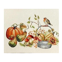 Салфетка 35 х 43 см Le Gobelin Тыквы Птичка