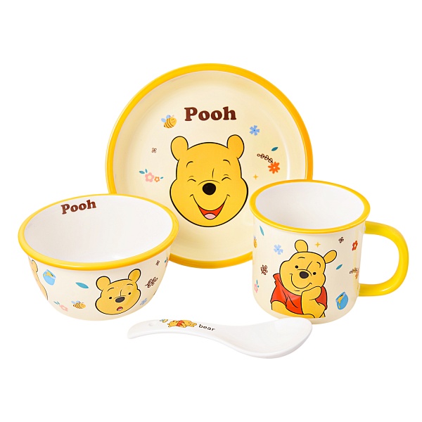 Набор посуды Винни Пух, бежевый/желтый