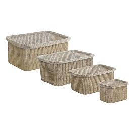 Набор из 4-х корзин для хранения Bergenson Bjorn Sustainable collection бежевый