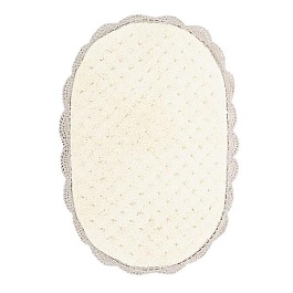 VANDA (серая) Коврик для ванной кружевной 60х100см