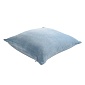 Подушка декоративная из хлопкового бархата 45 x 45 см Tkano Essential голубой