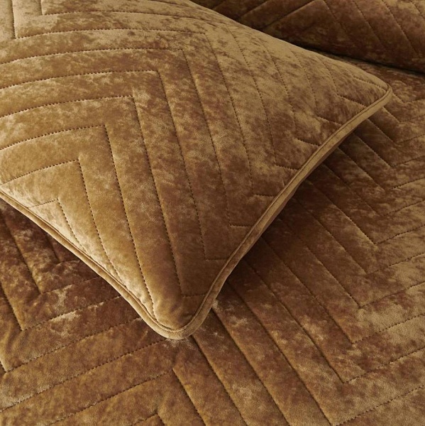 Комплект покрывало и наволочки 240 х 260 см Sofi de Marko Фернанд горчичный