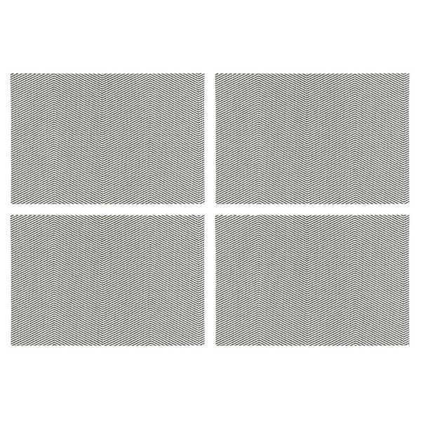 Набор салфеток сервировочных 4шт 30х45 см Tess, серый