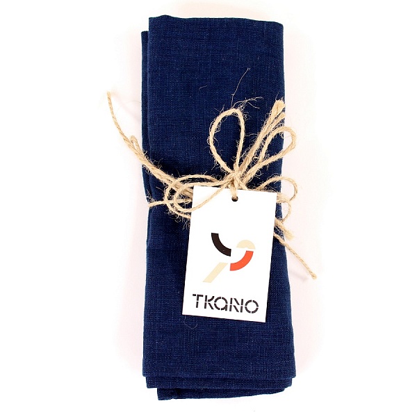 Салфетка сервировочная из умягченного льна 45 х 45 см Tkano