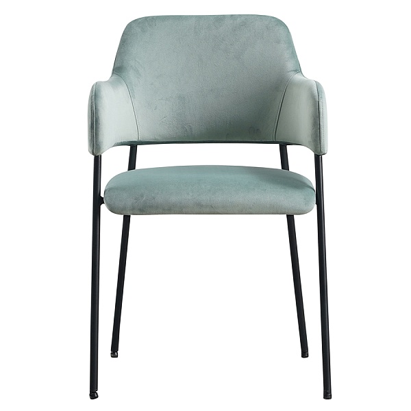 Стул wendy, серо-зеленый, велюр