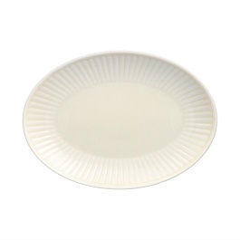 Блюдо овальное 24 см DALIA цв. кремовый