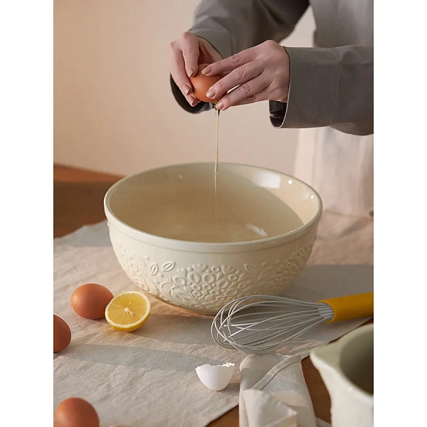 Миска 4,2л Birds of Paradise, кремовая