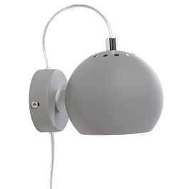 Лампа настенная Frandsen Ball светло-серый матовый