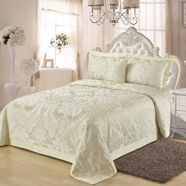 Комплект покрывало и наволочки 240 x 260 см Sofi de Marko Аделаида молоко