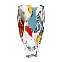 Ваза 30 см Bohemia Jihlava Bamboo цветная