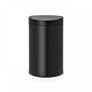 Мусорный бак 40 л Brabantia Touch Bin New чёрный матовый