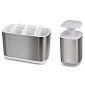Набор из органайзера для зубных щеток Joseph Joseph EasyStore steel и диспенсера для мыла Presto steel