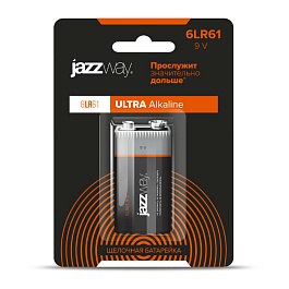 Батарейки JazzWay Ultra Alkaline 6LR61 9В  BL-1 