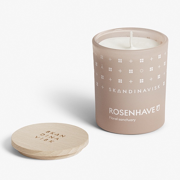 Свеча ароматическая Skandinavisk Rosenhave с крышкой 65 г