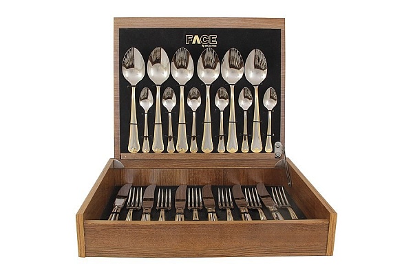 Набор столовых приборов на 6 персон Face Falperra Gold 24 предмета