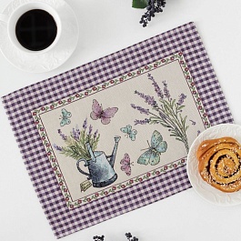 Салфетка гобеленовая 35 х 45 см Le Gobelin Лаванда бабочки