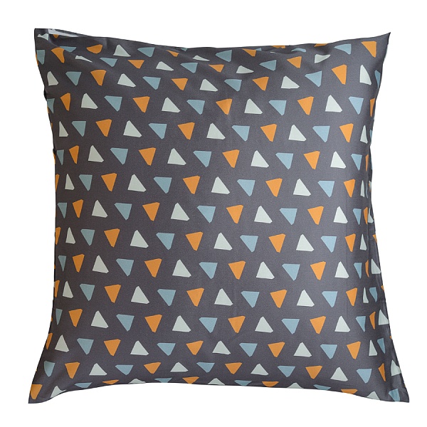 Набор из двух наволочек из сатина с принтом Triangles 70х70 см