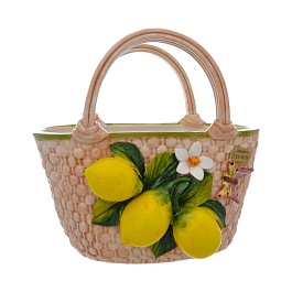 Ваза-сумка 32 см Orgia Лимоны
