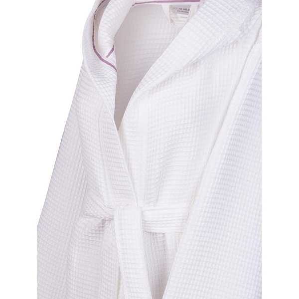 Халат вафельный с капюшоном Sofi de Marko Наоми L белый