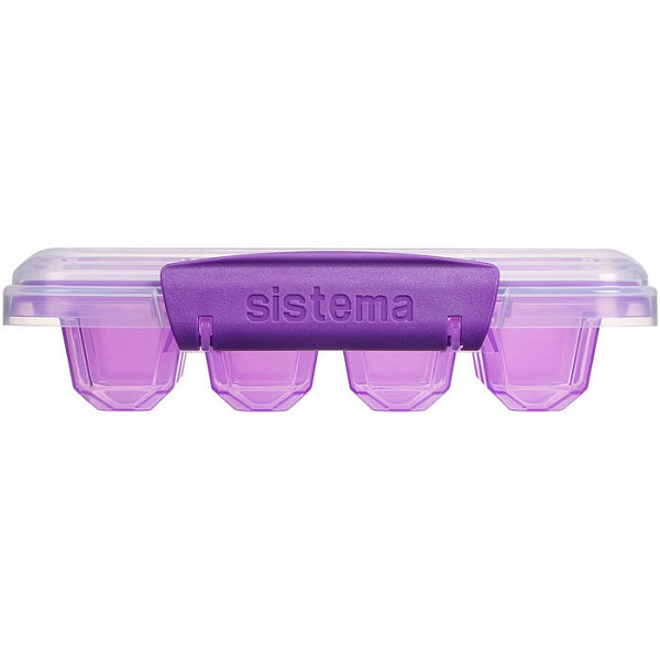 Форма для льда 12 ячеек Sistema Klip фиолетовый