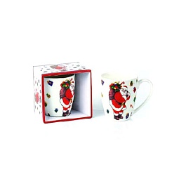 Кружка  340мл  Дед Мороз  подарочная коробка