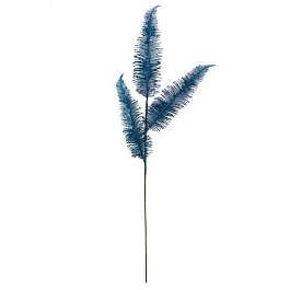 Ветка с глиттером 77 см Азалия синий