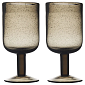 Набор бокалов для вина 2шт 410мл Flowi коричневый