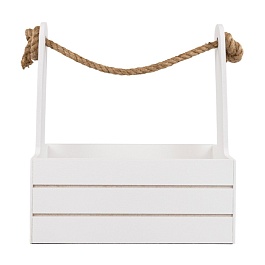 Корзина 25 х 15 х 30 см Азалия белый