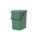 Встраиваемое мусорное ведро 25 л Brabantia Sort & Go тёмно-зелёный