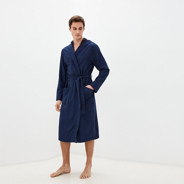 Мужской халат с капюшоном Sofi de Marko Марвин M чёрный