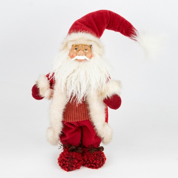 Сувенир Санта 22 x 12 x 60 см Азалия красный