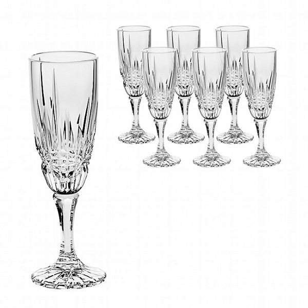 Набор бокалов для шампанского 6 шт. 180 мл VIBES